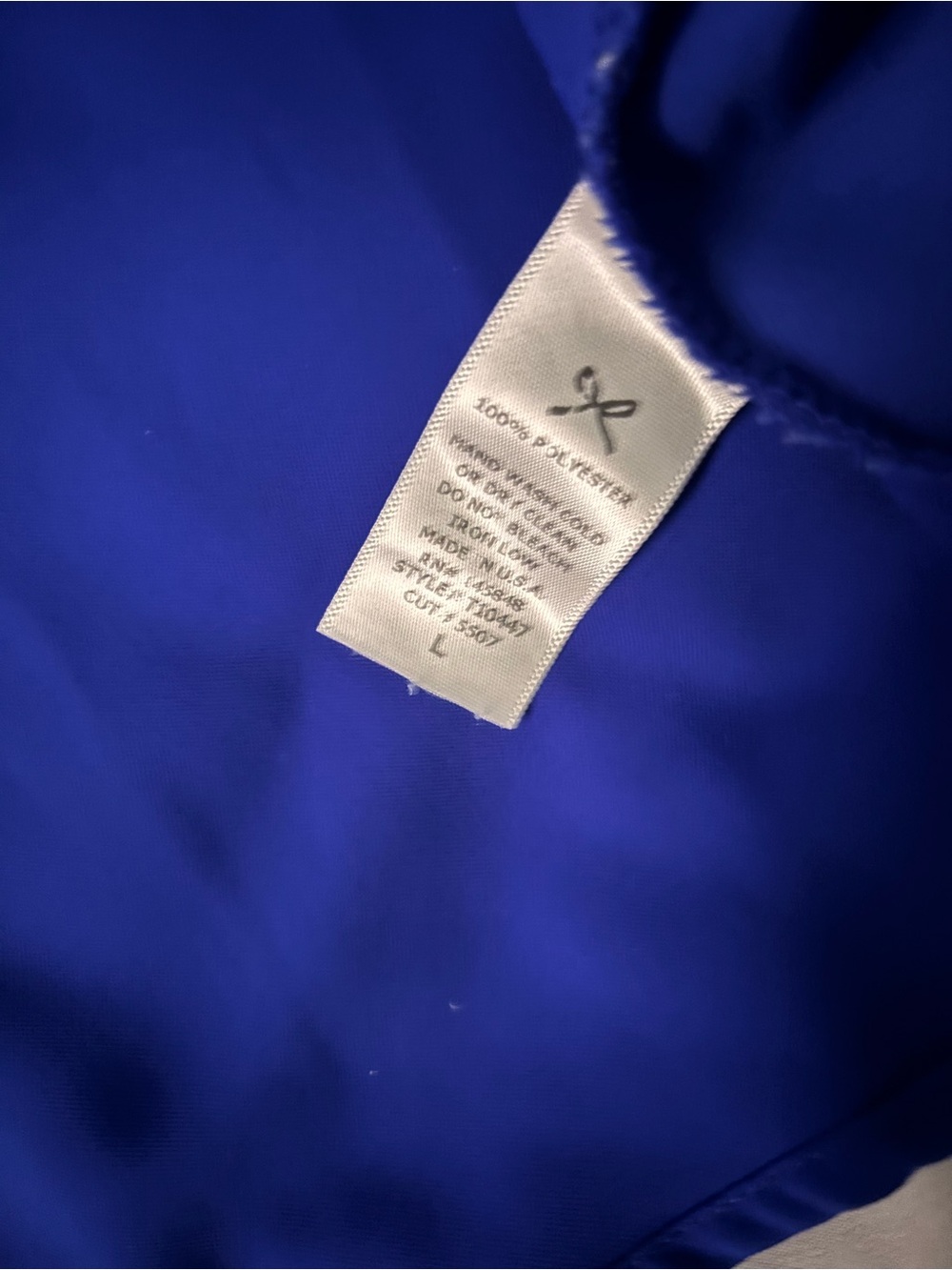 Women’s Blue Racerback Tank Top - Picture 5 of 5